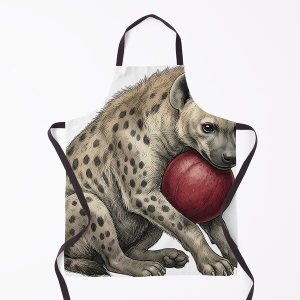 Item preview, Vintage Naturalist Spotted Hyena Holding a Fruit — Antique Mammal Print designed and sold by Catch333.