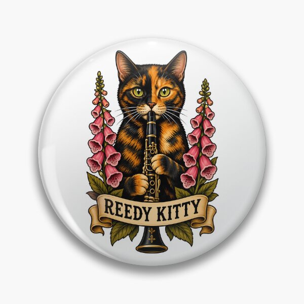 Item preview, Reedy Kitty Cat Clarinet Jazz Music designed and sold by Old's Cool Cat Studio.