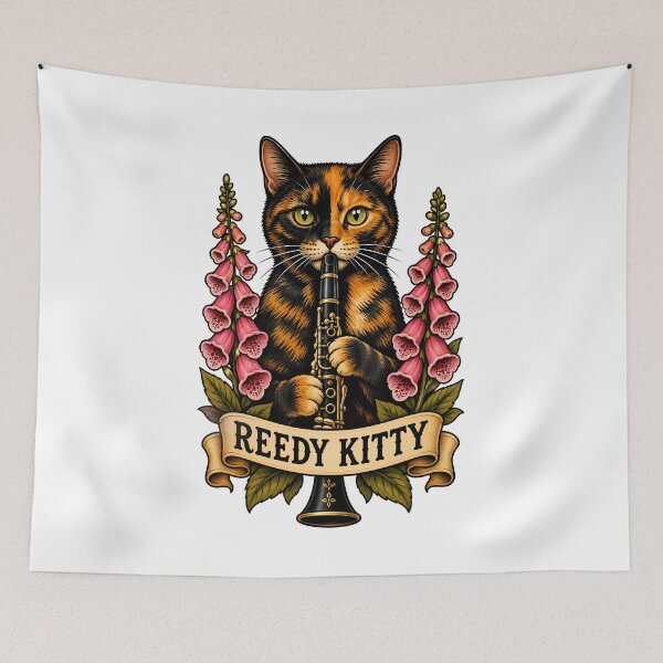 Item preview, Reedy Kitty Cat Clarinet Jazz Music designed and sold by Old's Cool Cat Studio.