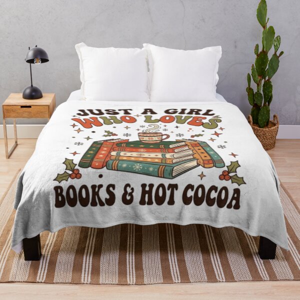 Item preview, Just A Girl Who Loves Books And Hot Cocoa Christmas designed and sold by Founderpallavi.