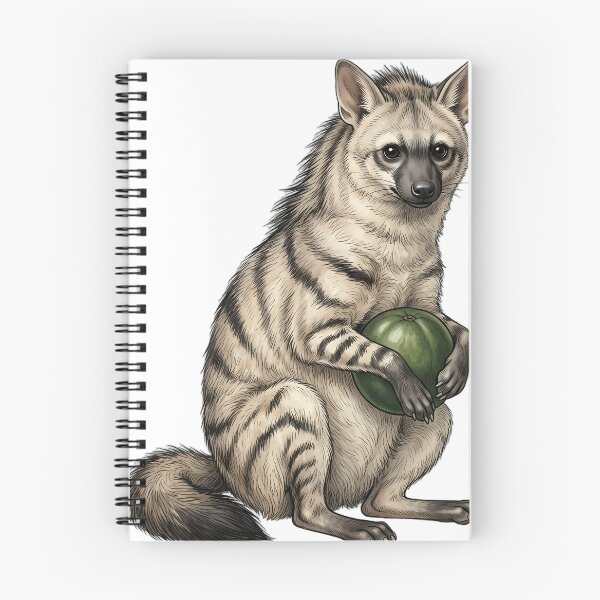 Item preview, Vintage Naturalist Aardwolf Holding a Fruit — Antique Mammal Art designed and sold by Catch333.