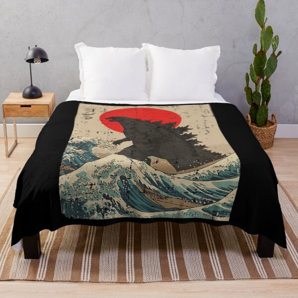 Item preview, Japanese Kaiju Wave Red Sun Japan Monster designed and sold by T9AXER.