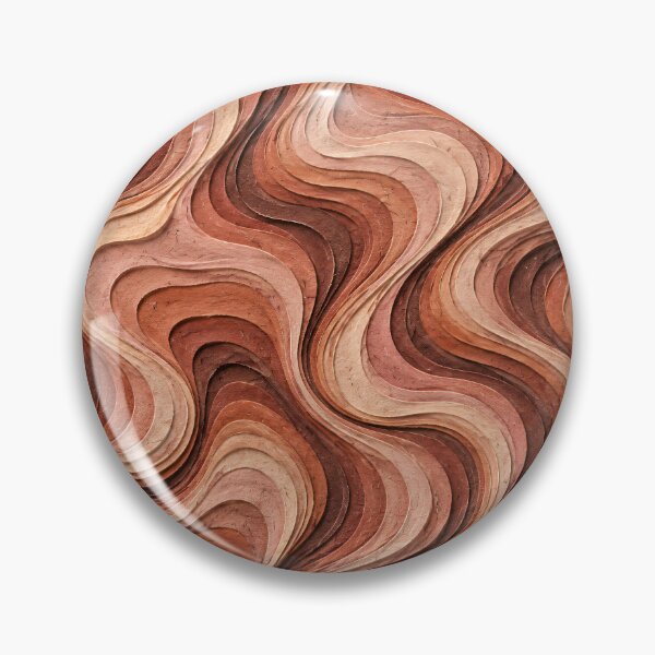 Item preview, Terracotta Layered Paper Waves – Warm Earth Tone Abstract Texture designed and sold by Kaleidoscope Print.