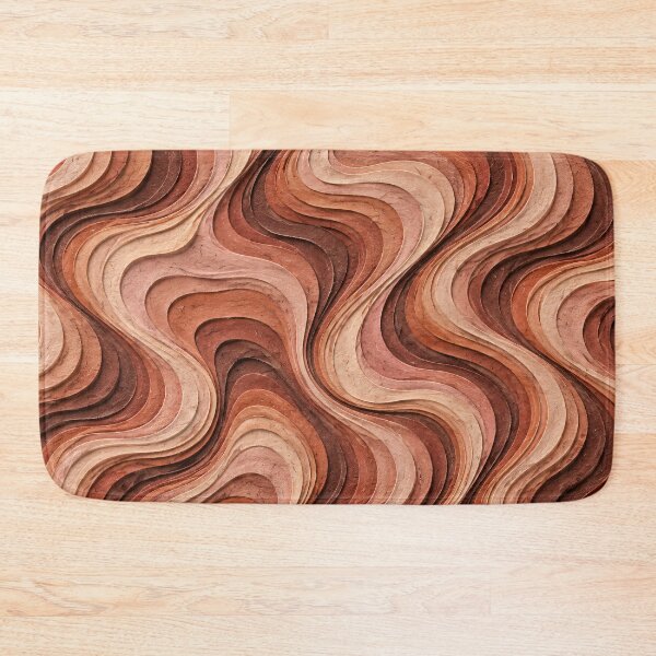 Item preview, Ondas de papel en capas de terracota: textura abstracta en tonos tierra cálidos. designed and sold by Kaleidoscope Print.