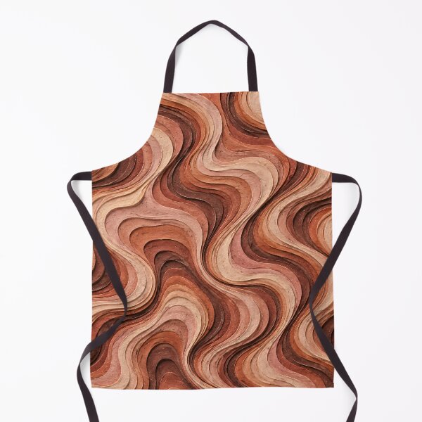 Item preview, Ondas de papel en capas de terracota: textura abstracta en tonos tierra cálidos. designed and sold by Kaleidoscope Print.
