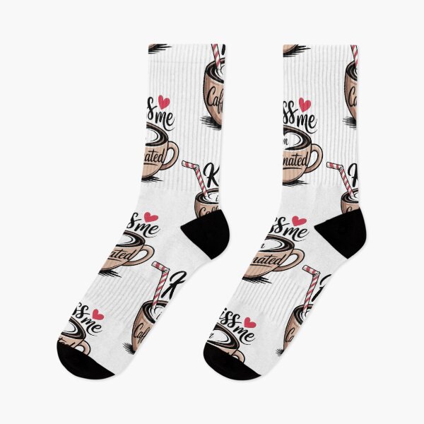 Item preview, Kiss Me, I'm Caffeinated – Flirty Coffee Humor designed and sold by CleanDecor.