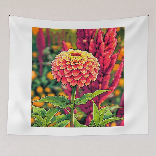 Item preview, Zinnia Flower Bright designed and sold by Sandrahoule.