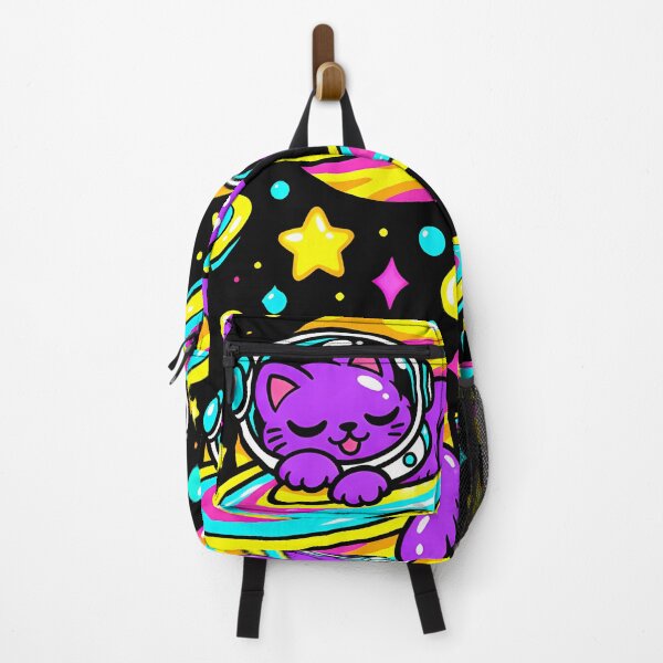 Item preview, Meteor Surfing Cat Neon Space Adventure designed and sold by Thai Vibe Studio.