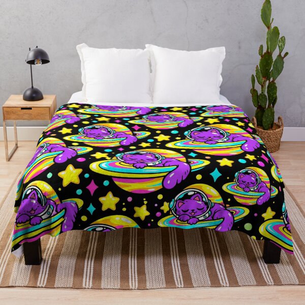 Item preview, Meteor Surfing Cat Neon Space Adventure designed and sold by Thai Vibe Studio.