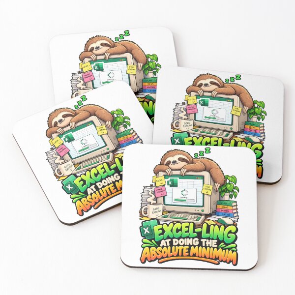 Item preview, Excelling At Doing The Absolute Minimum Funny Excel Quote designed and sold by Win Hardy.