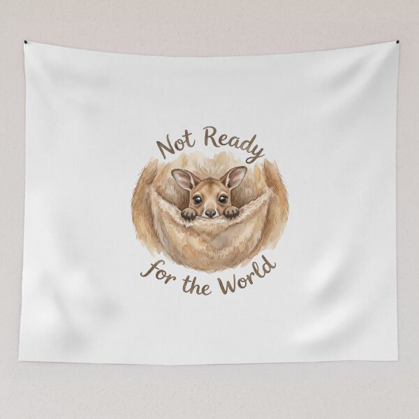 Item preview, Not Ready for the World Joey Watercolor Art designed and sold by Digitalphoto4u.