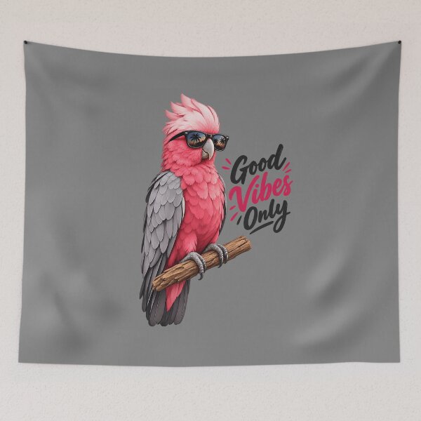 Item preview, Cool Galah Cockatoo with Sunglasses – Good Vibes Only designed and sold by TimerX.
