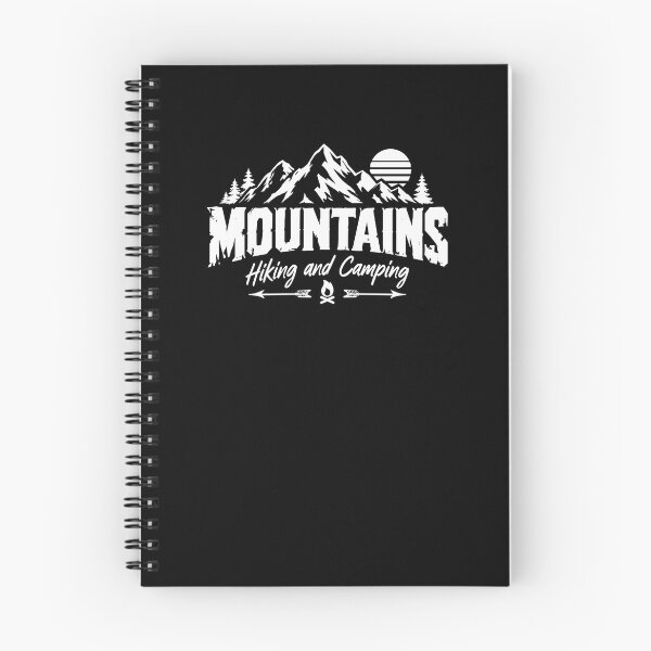 Artikelvorschau, Mountains Hiking Camping entworfen und verkauft von Macphisto Shirts.