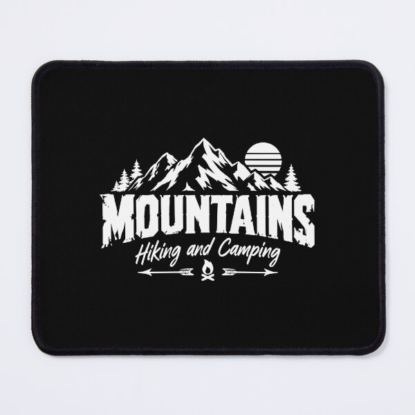 Artikelvorschau, Mountains Hiking Camping entworfen und verkauft von Macphisto Shirts.