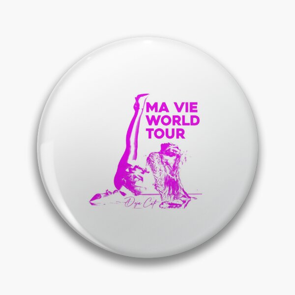 Item preview, Doja Cat Ma Vie World Tour Neon Pink Graphic designed and sold by Massuccis.