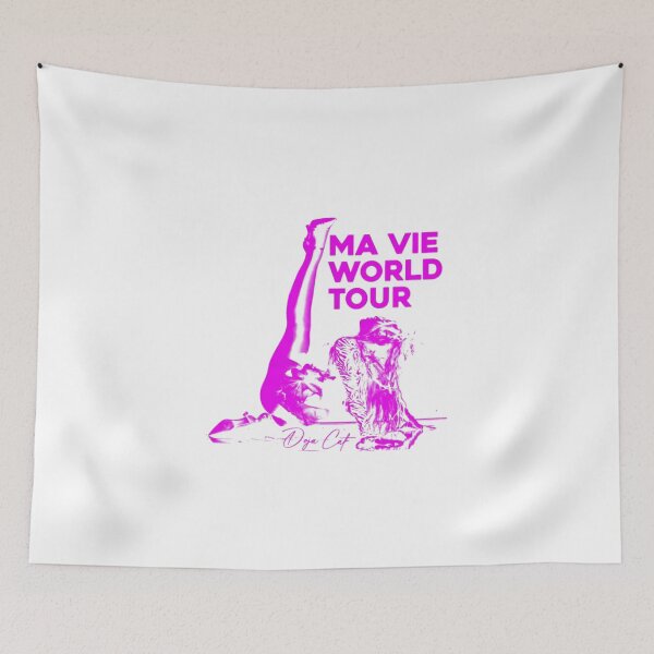 Item preview, Doja Cat Ma Vie World Tour Neon Pink Graphic designed and sold by Massuccis.