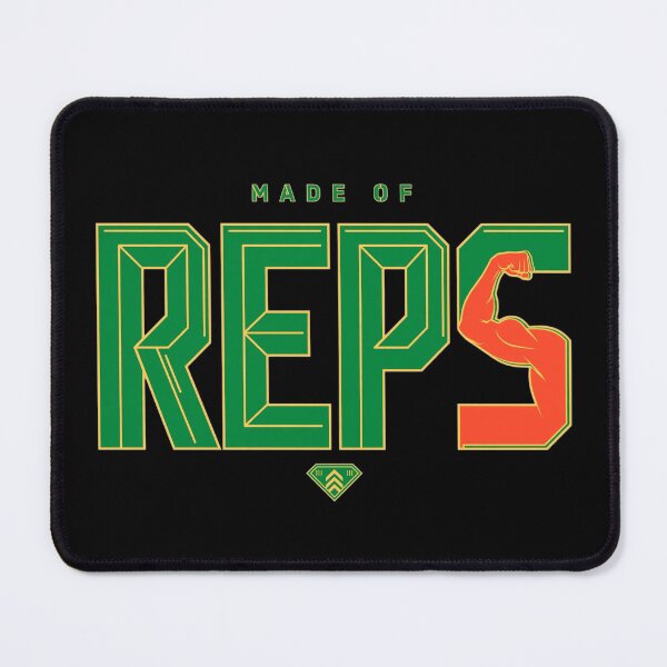 Item preview, Made of Reps – Gym Rat Motivation, Repetition Training, Iron Culture, Workout Dedication, Barbell Lifting, Fitness Lifestyle, Muscle Growth Mindset, Bodybuilder Gift designed and sold by Typologystudios.