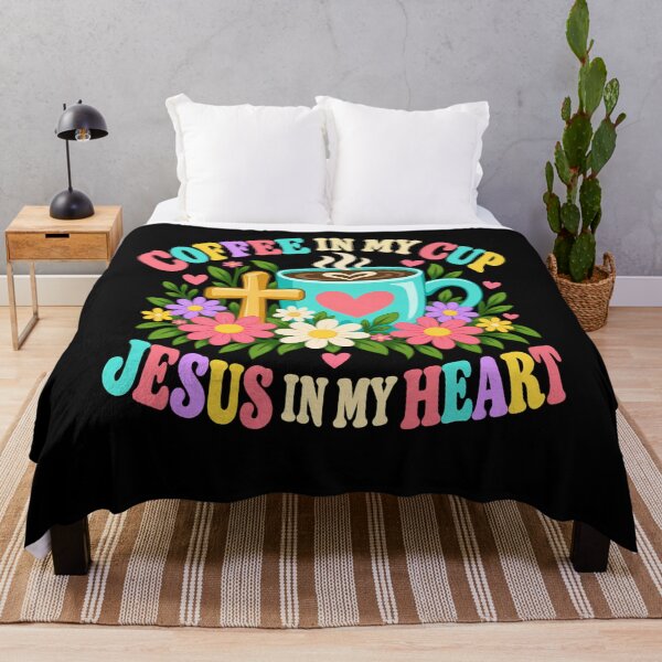 Item preview, Coffee In My Cup Jesus In My Heart Christian designed and sold by ShirTomDesigns.