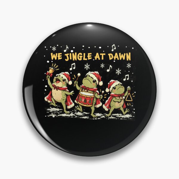 Item preview, We Jingle At Dawn Funny Christmas Frog Santa Hat Candy Cane designed and sold by elongatedjazz.