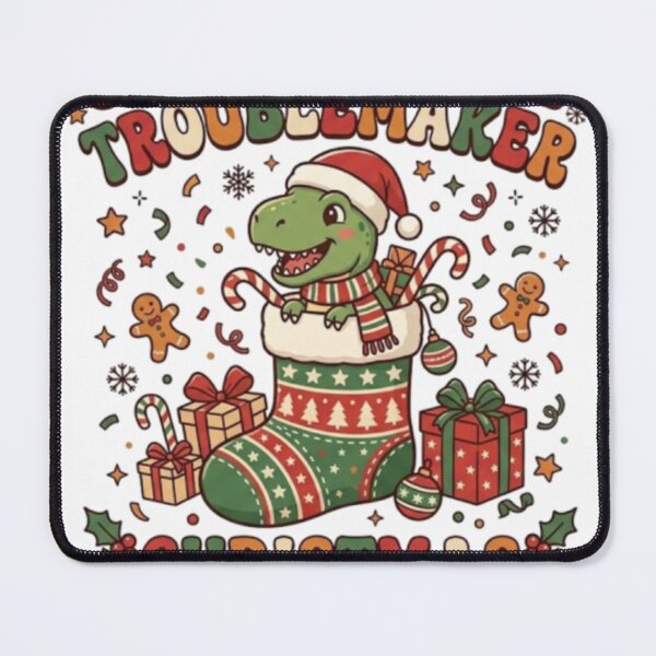Item preview, Santa's Little Troublemaker Christmas 2026 Dino designed and sold by Founderpallavi.