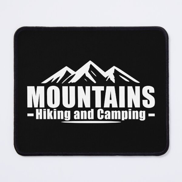 Artikelvorschau, Mountains Hiking Camping entworfen und verkauft von Macphisto Shirts.