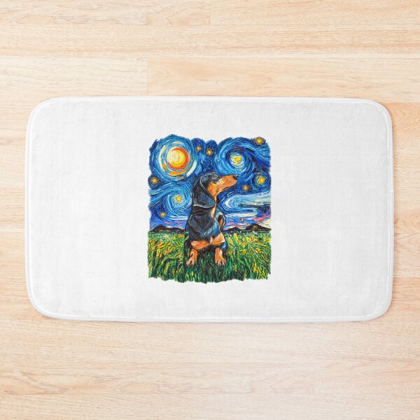 Item preview, Black and Tan Shorthair Dachshund Illustration for Dog Lovers designed and sold by SpiritChuu.