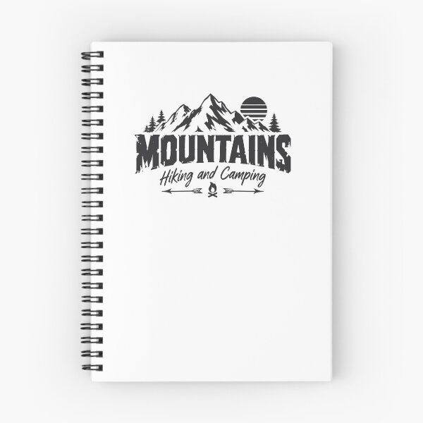 Artikelvorschau, Mountains Hiking Camping entworfen und verkauft von Macphisto Shirts.