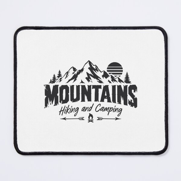 Artikelvorschau, Mountains Hiking Camping entworfen und verkauft von Macphisto Shirts.