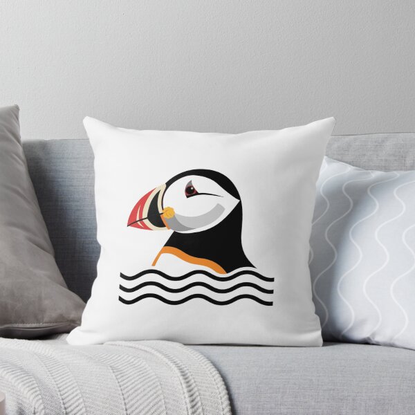 Item preview, Atlantic Puffin in Ocean Waves Minimalist Seabird Birdwatcher Travel Souvenir designed and sold by raedattia.