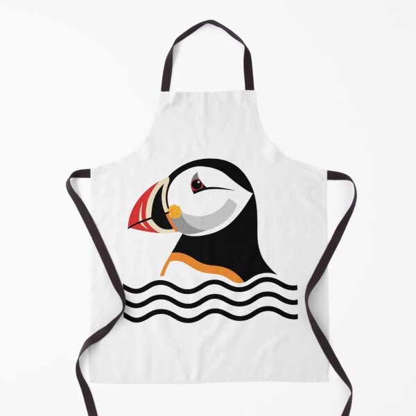 Item preview, Atlantic Puffin in Ocean Waves Minimalist Seabird Birdwatcher Travel Souvenir designed and sold by raedattia.