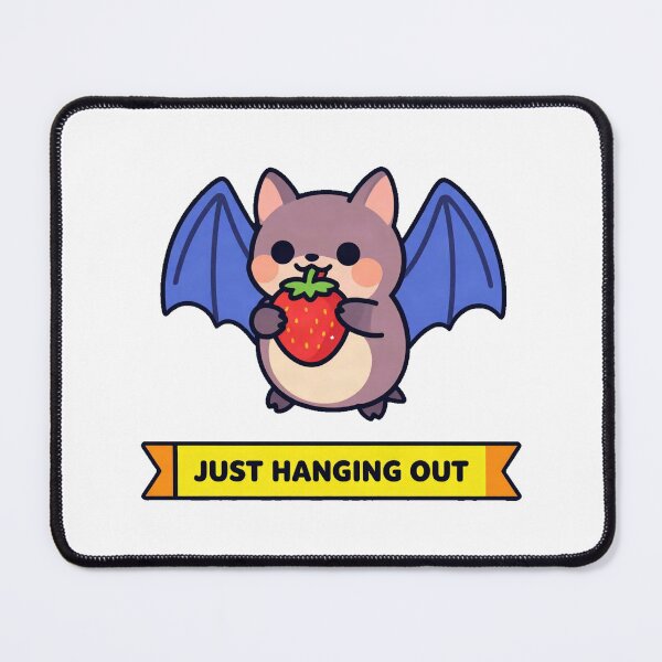 Item preview, Cute Fruit Bat Eating Strawberry designed and sold by Arc2020.