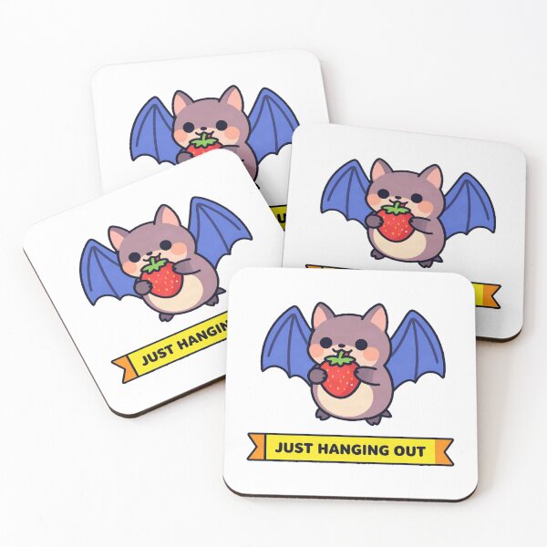 Item preview, Cute Fruit Bat Eating Strawberry designed and sold by Arc2020.