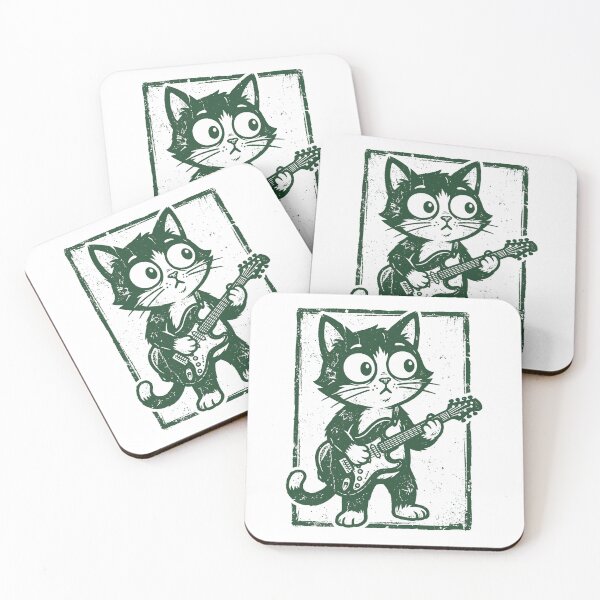 Item preview, Rock Star Cat  designed and sold by dudelinart.