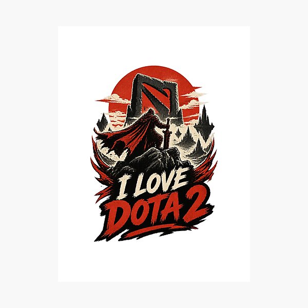 Item preview, I Love Dota Gaming Design for Fans and Players designed and sold by serenity racine.