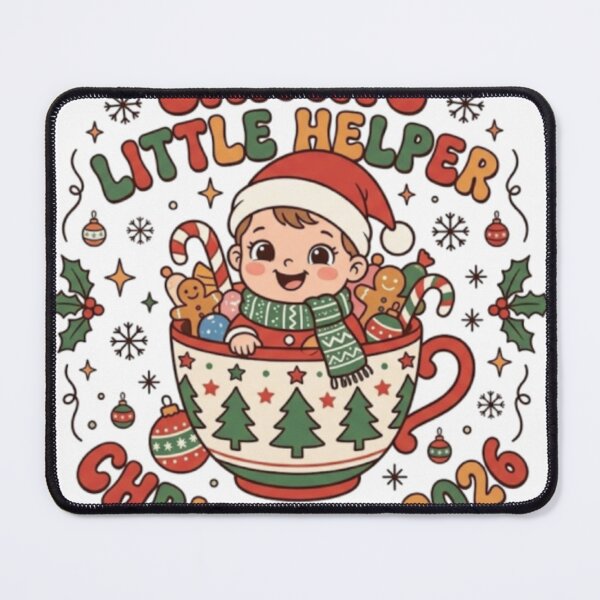 Item preview, Santa's Little Helper Christmas 2026 Cute Baby Girl designed and sold by Founderpallavi.