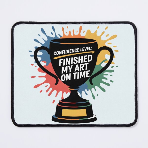 Item preview, Confidence Level: Finished My Art on Time – Funny Artist Humor designed and sold by Jollys-ArtShop.