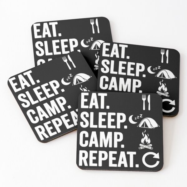 Item preview, Eat Sleep Camp Repeat - Funny Outdoor Camping Lover designed and sold by Salma.Store.