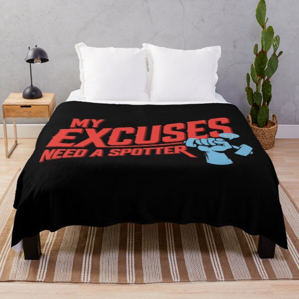 Item preview, My Excuses Need a Spotter – Funny Gym Humor Quote, Weightlifting Joke, Workout Procrastination, Gym Rat Comedy, Fitness Sarcasm, Barbell Culture, Hilarious Gift for Lifters designed and sold by Typologystudios.