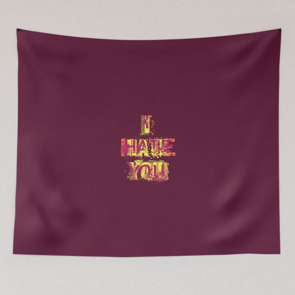 Item preview, I hate you - purple, yellow, orange designed and sold by despairfamily.