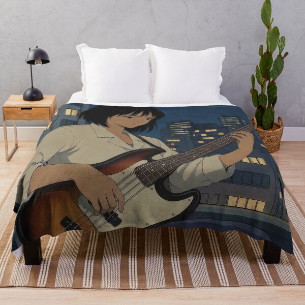 Item preview, Midnight Grooves – Retro Anime City Pop Bassist designed and sold by Douglystuff.
