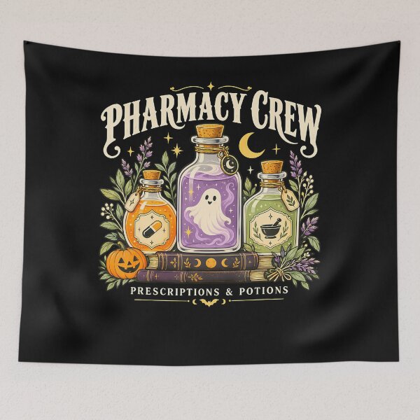 Item preview, Pharmacy Crew Ghost Potions Halloween designed and sold by BNEEN-art.