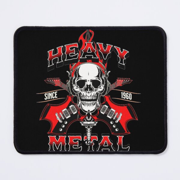 Item preview, Heavy Metal Skull Crossed Guitars Vintage Design designed and sold by ClevelaSchmitt.
