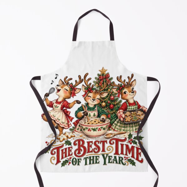 Item preview, Christmas Reindeer Baking Best Time of Year designed and sold by cookingtherapy.