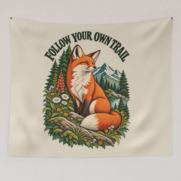 Item preview, Vintage Fox Wildlife Shirt, Forest Mountain Nature Graphic, Retro Hiking Outdoor Tee designed and sold by Trendi Kloset.