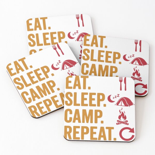 Item preview, Eat Sleep Camp Repeat - Funny Outdoor Camping Lover designed and sold by Salma.Store.