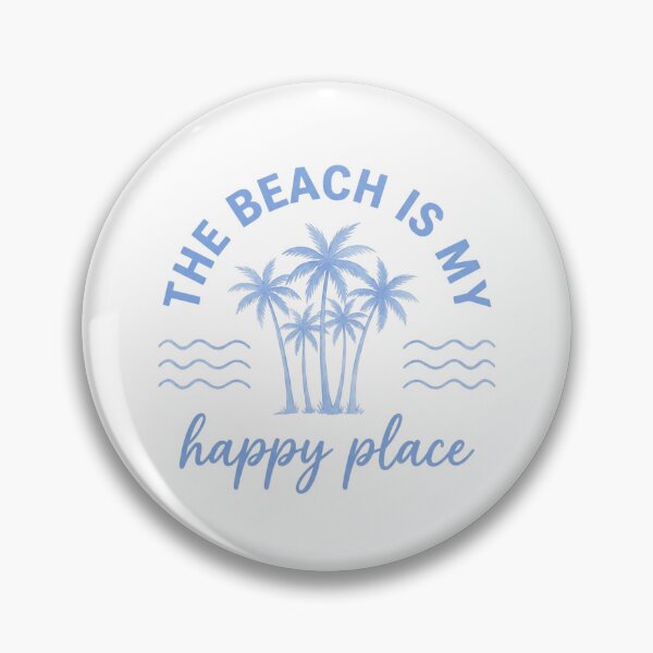 Item preview, The Beach Is My Happy Place Blue Palm Trees Coastal Vacation Lover designed and sold by raedattia.