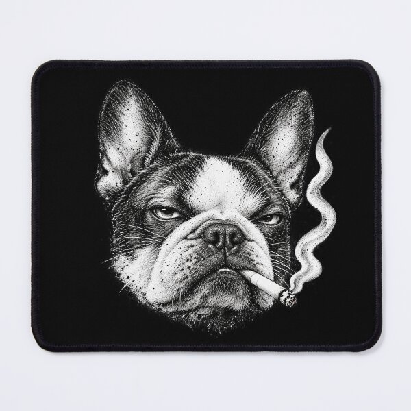 Item preview, Smoking French Bulldog Boston Terrier Ink designed and sold by artCreativeColony.