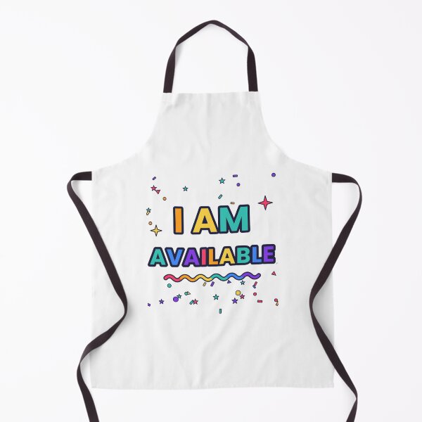 Item preview, I Am Available Colorful Slogan Design designed and sold by JiderichHub.