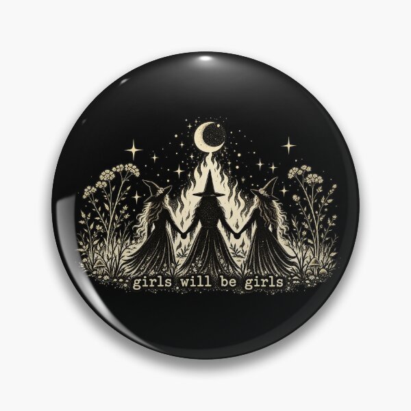 Item preview, Three Halloween Witches Under Crescent Moon designed and sold by Gargamal.