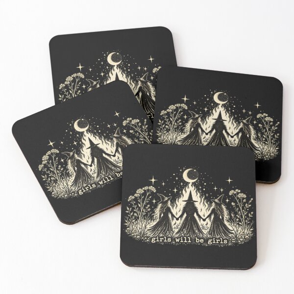 Item preview, Three Halloween Witches Under Crescent Moon designed and sold by Gargamal.